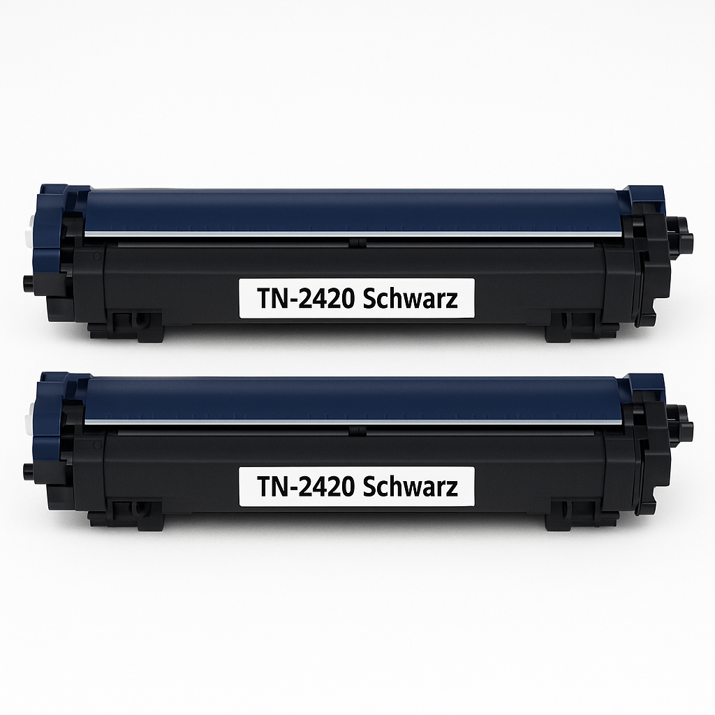 Brother 2 Stück Set Kompatible Toner für TN-2420 Schwarz | Ersatztoner, Alternativtoner TN-2420#