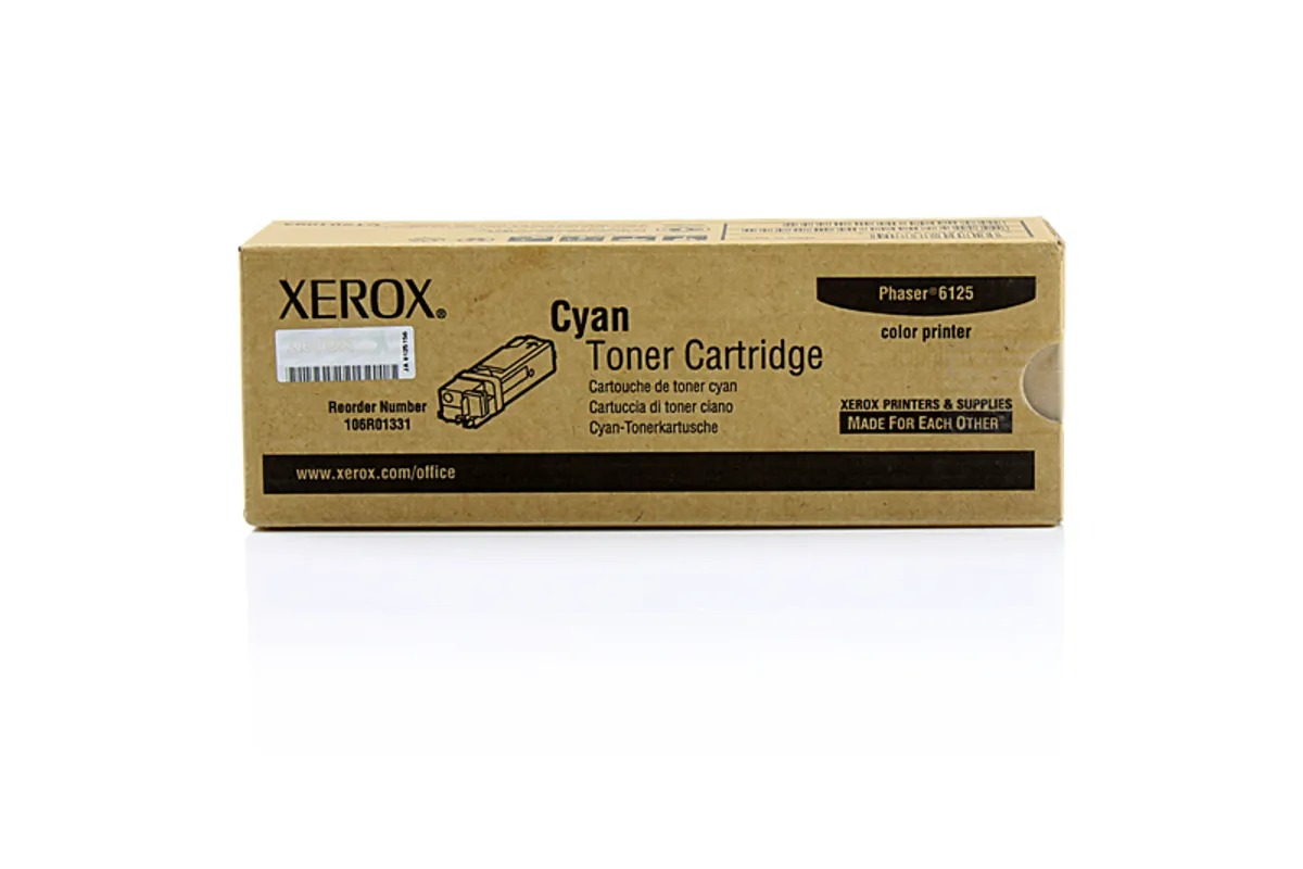 Original Xerox 106R01331 / 106R01335 Toner cyan, Kapazität bis zu 1 000 Seiten